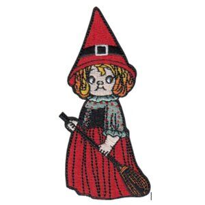 Embroidered Patch - Dolly Dingle Dressed Up as a Witch